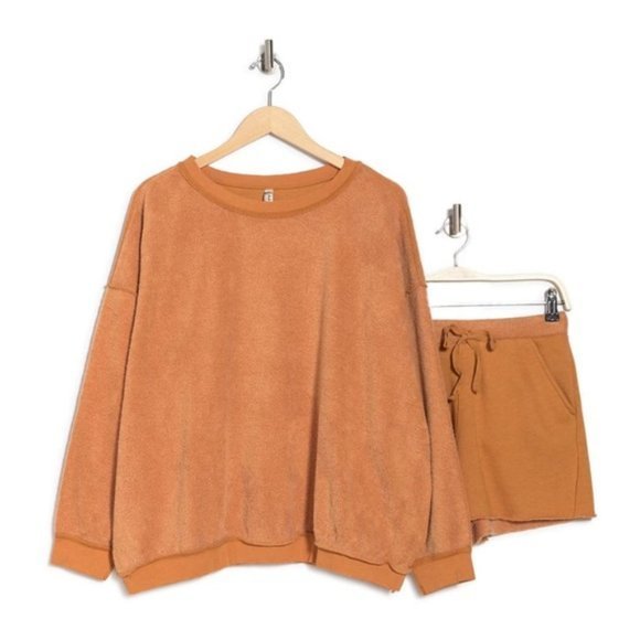 FREE PEOPLE  Intimately Kelly Washed Set in Cognac - XS - Picture 4 of 6